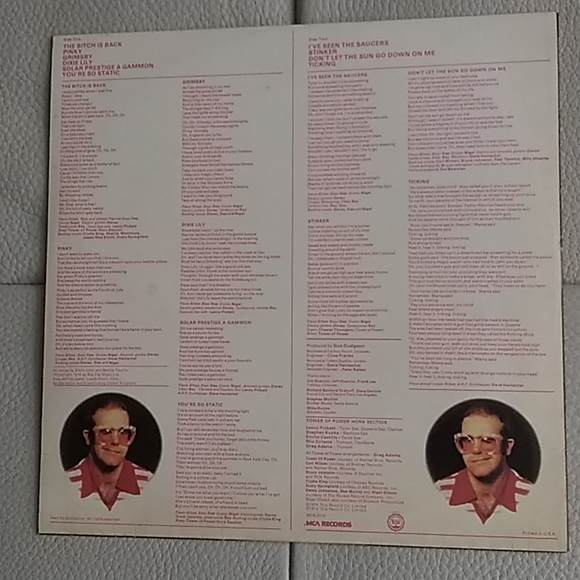 Elton John - Caribou LP - Picture 4 of 6